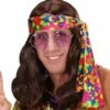 PERRUQUE BRUNE HIPPIE (Perruque Longue Homme) -FêteMagique Soldes 6497R nc 6497R a