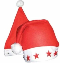 BONNET DE NOEL - ETOILES (Etoiles Rouges Lumineuses)