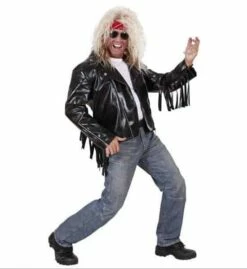 BLOUSON NOIR ROCKEUR (Blouson Homme - Taille L)