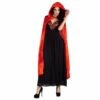 CAPE DE VAMPIRE VELOURS (Cape Rouge Avec Capuche) Taille 170 Cm -FêteMagique Soldes 71003 1