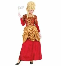 COSTUME DE MARQUISE (Robe Velours Bordeaux/or) Tailles Adultes