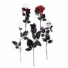 ROSES GIVRÉES ASSORTIES (Pack De 20 Roses De 45 Cm) Spécial Halloween -FêteMagique Soldes 72149