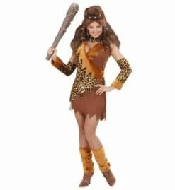 FEMME DES CAVERNES (Surbottes, Robe Et Gants) Tailles Adultes - Démo Vidéo