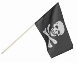 DRAPEAU PIRATE FANION (Taille 80 Cm)