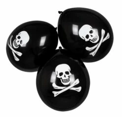 BALLONS DÉCO PIRATES (Sachet 6 Ballons)