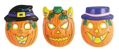 MASQUE CITROUILLE (Masque PVC - 3 Modèles) 3 MASQUE CITROUILLE (Masque PVC - 3 Modèles)