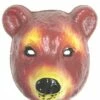 MASQUE D'OURS BRUN (Masque En Plastique) -FêteMagique Soldes 74580