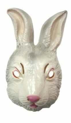 MASQUE DE LAPIN BLANC (Masque En Plastique)