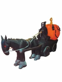 TRAINEAU DE LA MORT (Gonflable Et Lumineux) Longueur 400 Cm