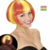 PERRUQUE VALENTINA NÉON (Bicolore Orange/jaune) -FêteMagique Soldes 74977 nc 74977 a