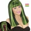 PERRUQUE PATSY BICOLORE (Mèches Vertes Néon) -FêteMagique Soldes 74987 nc 74987 a