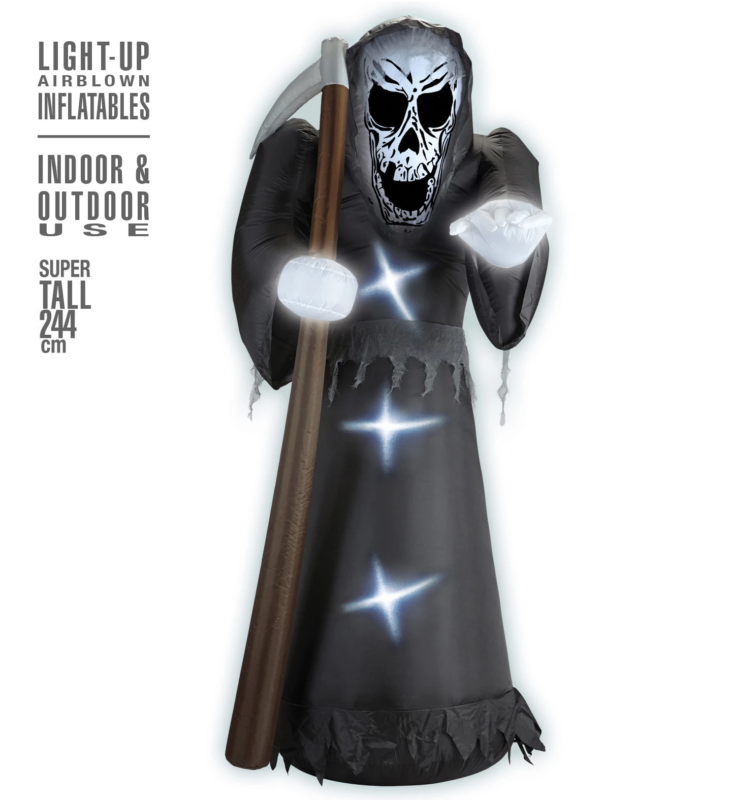 SQUELETTE GONFLABLE A LED (Auto Gonflant - 244 Cm) 3 SQUELETTE GONFLABLE A LED (Auto Gonflant - 244 Cm)