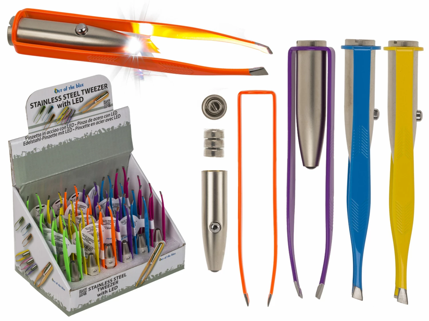 PINCE A ÉPILER A LED (Dimension 9 Cm - 6 Coloris) 3 PINCE A ÉPILER A LED (Dimension 9 Cm - 6 Coloris)