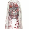 MASQUE SQUELETTE ZOMBIE (avec Cheveux Et Faux Sang) -FêteMagique Soldes 76166 a
