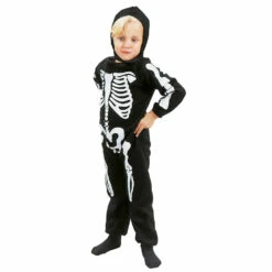 COSTUME BÉBÉ SQUELETTE (Taille Enfant 3/4 Ans)