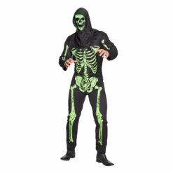 HOMME SQUELETTE NÉON (Taille Adulte Unique M/L)