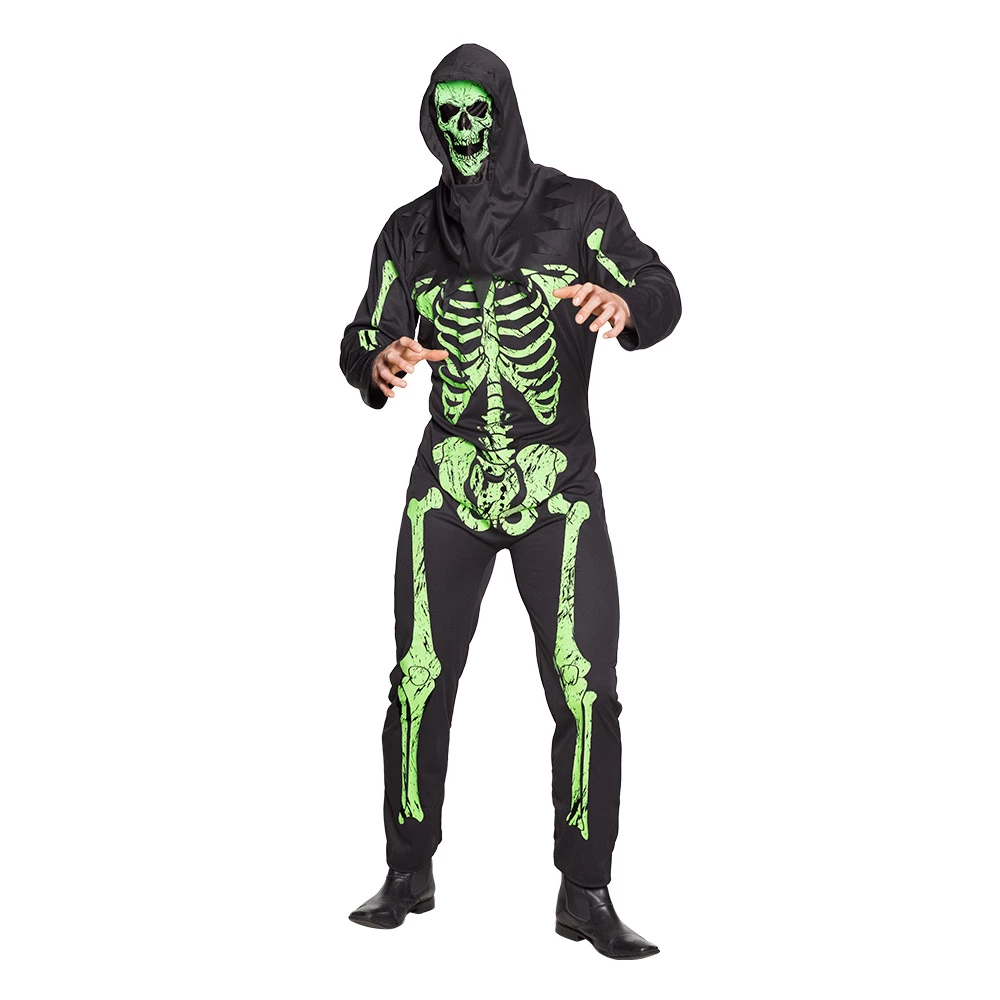 HOMME SQUELETTE NÉON (Taille Adulte Unique M/L) 3 HOMME SQUELETTE NÉON (Taille Adulte Unique M/L)