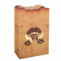 SACS CADEAU THÈME PIRATE (Pack 4 Sacs En Kraft)