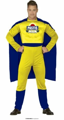 SUPER HÉROS PASTIS MAN (Déguisement Pour Adulte) Taille Unique 52/54