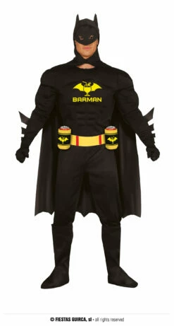 SUPER HÉROS BARMAN (Déguisement Pour Adulte) Taille Unique 52/54