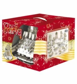 BOITE COTILLONS NOUVEL AN (Pack Pour 10 Personnes) Boite De Luxe - Thème Argent