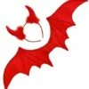 KIT ROUGE DE LA DIABLESSE (Ailes, Serre Tête Et Cornes) -FêteMagique Soldes 8237A nc 8237A a