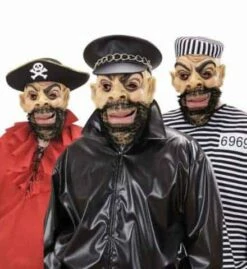 MASQUES PERSONNAGES (Pirate, Biker, Prisonnier) Masque En Latex