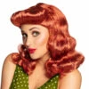 PERRUQUE PIN UP ROUSSE -FêteMagique Soldes 85050