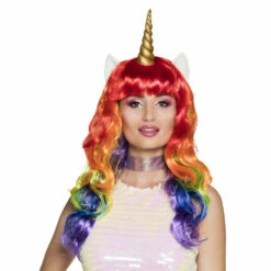PERRUQUE LICORNE FASHION (Cheveux Arc En Ciel)