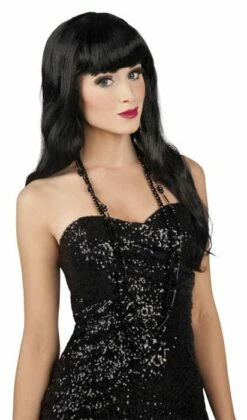 PERRUQUE LONGUE NOIRE