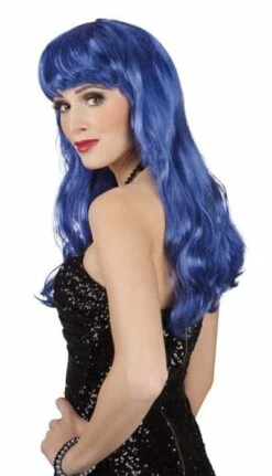 PERRUQUE LONGUE BLEUE