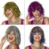 PERRUQUES LAMÉES DISCO (Assortiment 6 Coloris) -FêteMagique Soldes 85901