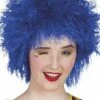 PERRUQUE ELSA BLEUE (Perruque Frisée) -FêteMagique Soldes 85923