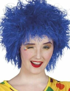 PERRUQUE ELSA BLEUE (Perruque Frisée)