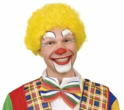 PERRUQUE DE CLOWN (Perruque Boucles Jaunes)