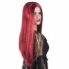 PERRUQUE DE MORTICIA (Perruque Longue - Acajou) -FêteMagique Soldes 86002