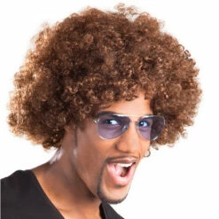 PERRUQUE AFRO MARRON