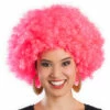 PERRUQUE AFRO ROSE -FêteMagique Soldes 86019 1