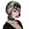 PERRUQUE DE VAMPIRE (Cheveux Courts Grisonnants) Modèle Pour Femme -FêteMagique Soldes 86078 1