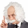 PERRUQUE ALBERT EINSTEIN (avec Moustache Et Lunettes) -FêteMagique Soldes 86358 1