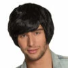 PERRUQUE BEAU GOSSE (Cheveux Noirs) -FêteMagique Soldes 86387