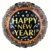BALLON HAPPY NEW YEAR (Ballon Rond 46 Cm) -FêteMagique Soldes 87001 0