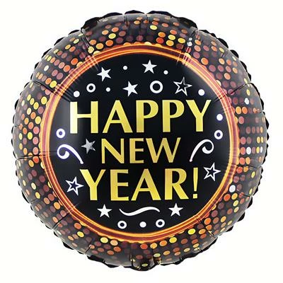 BALLON HAPPY NEW YEAR (Ballon Rond 46 Cm) 3 BALLON HAPPY NEW YEAR (Ballon Rond 46 Cm)