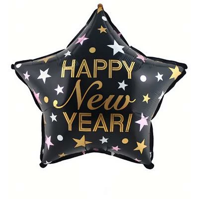 BALLON HAPPY NEW YEAR (Ballon étoile 46 Cm) 3 BALLON HAPPY NEW YEAR (Ballon étoile 46 Cm)