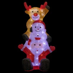 TRIO DE NOEL LUMINEUX (Taille 33 X 58 X 24 Cm)