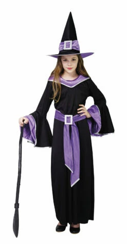 DÉGUISEMENT DE SORCIÈRE (Tailles Enfants S - M - L)