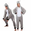 DÉGUISEMENT D'ÂNE GRIS (Kigurumi Pyjama Peluche) Taille Adulte - 180 Cm 2 DÉGUISEMENT D'ÂNE GRIS (Kigurumi Pyjama Peluche) Taille Adulte - 180 Cm -FêteMagique Soldes 88010