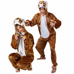 DÉGUISEMENT DE TIGRE (Kigurumi Pyjama Peluche) Taille Adulte XXL - 195 Cm