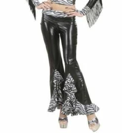 PANTALON PATTES D’ÉPH (Pantalon Zébré En Vinyle) Tailles Femmes