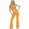 TENUE SAMBA DE JANEIRO (Orange Fluo - Élasthanne) Tailles Adultes -FêteMagique Soldes 8924 nc 8924 a
